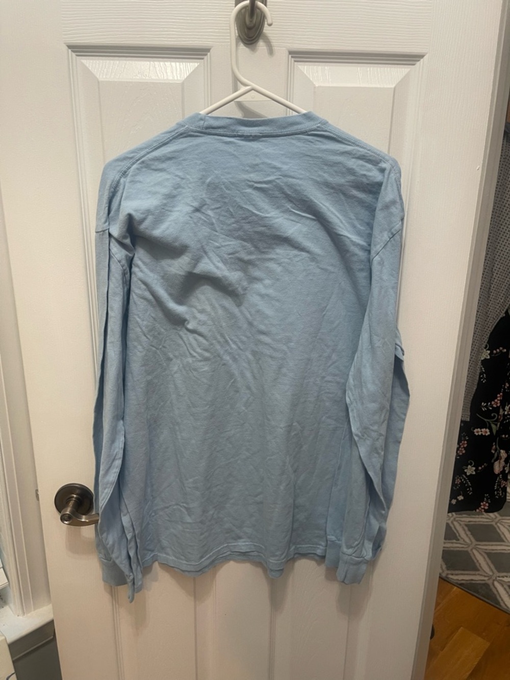 PacSun Light Blue Long Sleeve Tee with Red Rose Graphic - Picture 8 of 8